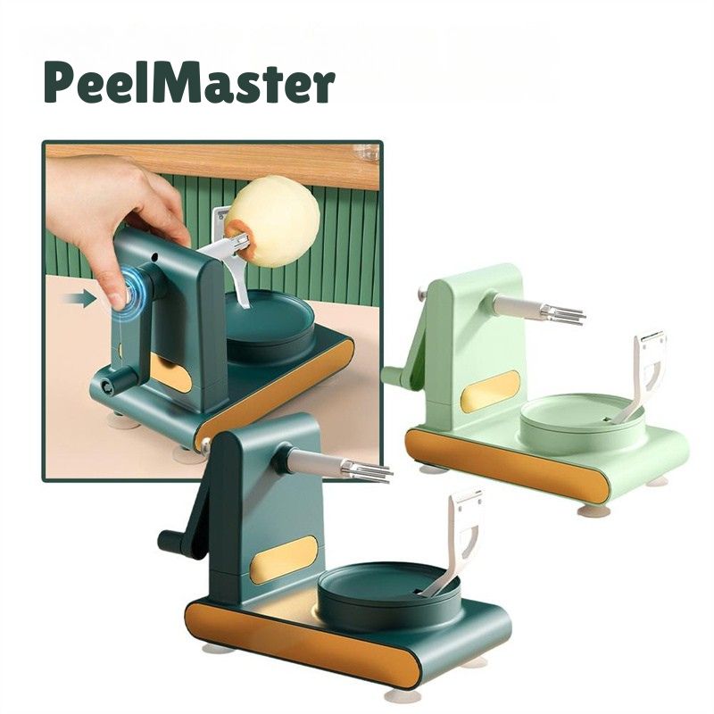 PeelMaster – Obieraczka Korbowa, Ergonomiczna & Ostra, Idealna do Bezproblemowego Obierania.